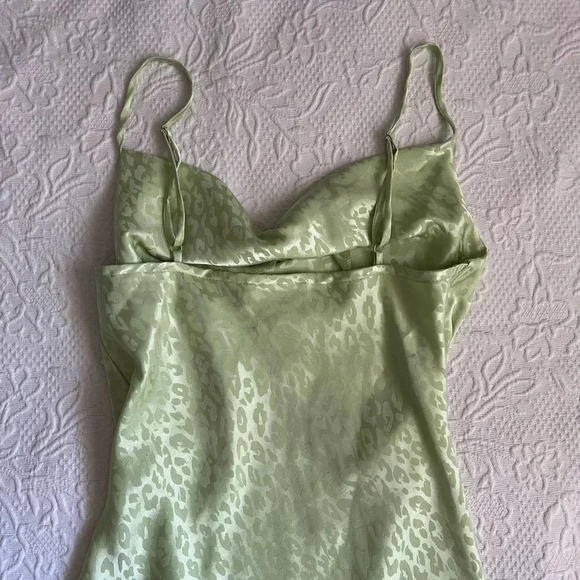 Mint green cheetah print dress Size Small - Picture 3 of 5